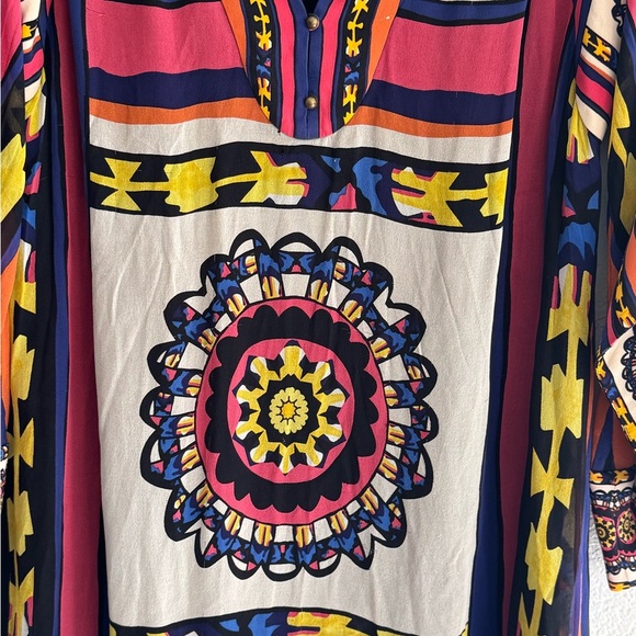 Diane Von Furstenberg Tabalah Multicolor Silk Dress size 6 - Picture 4 of 10